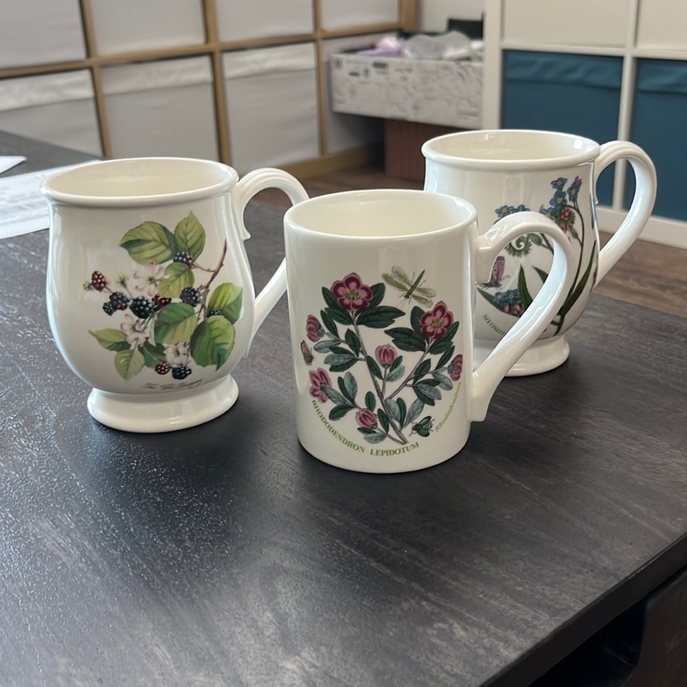 Portmeirion Botanic Garden mugs. Selling all three together
